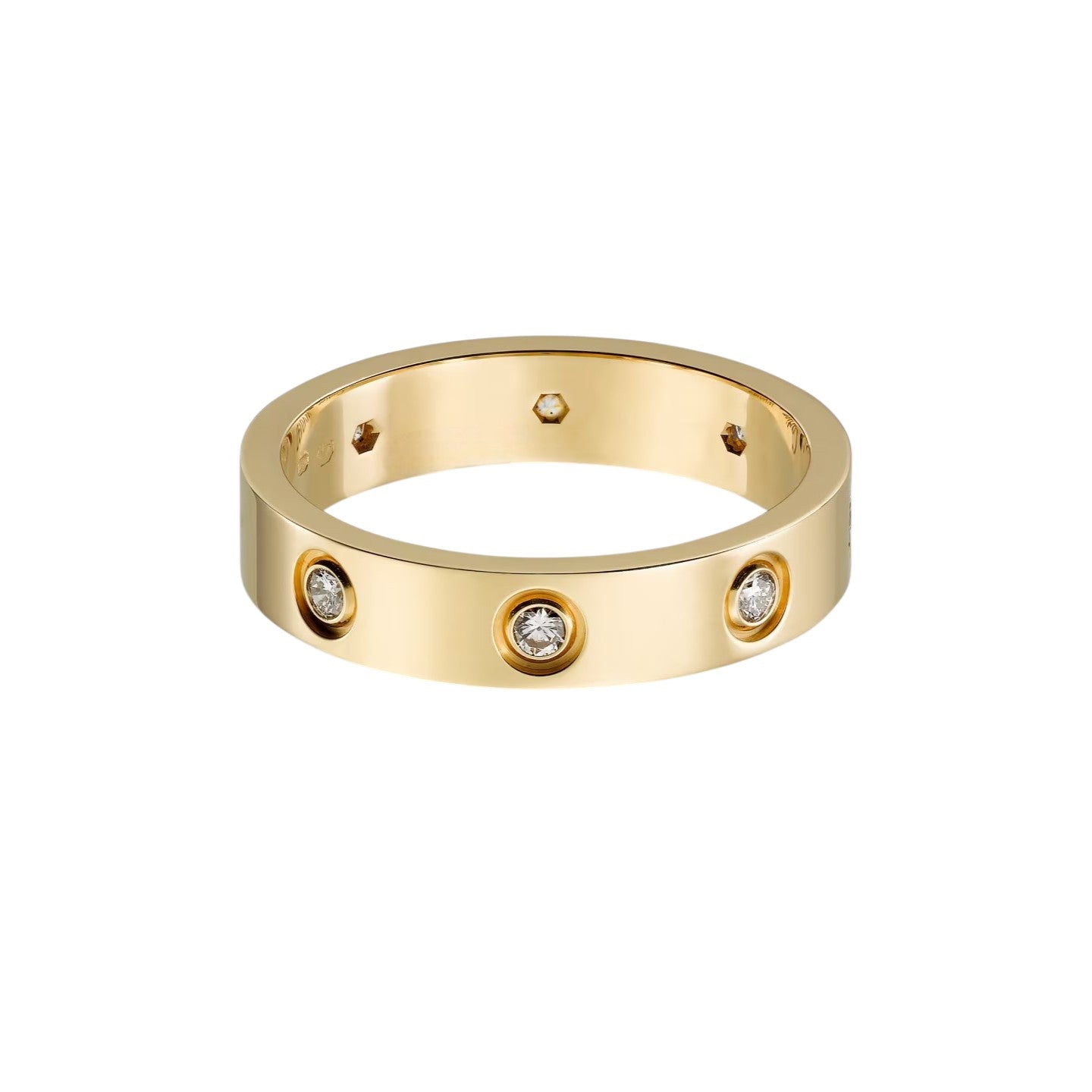 [Garvey]LOVE 4MM 8 DIAMONDS RING
