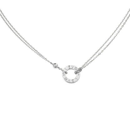 [Garvey]LOVE CIRCULAR PENDANT 2-DIAMOND NECKLACE