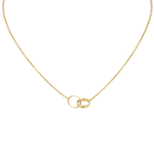 [Garvey]LOVE DOUBLE-RING PENDANT NECKLACE