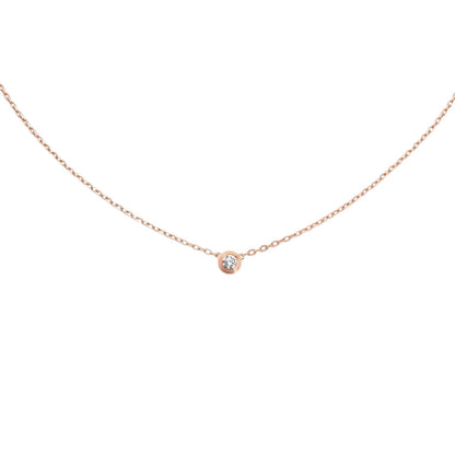[Garvey]LOVE SCREW PENDANT SINGLE DIAMOND NECKLACE