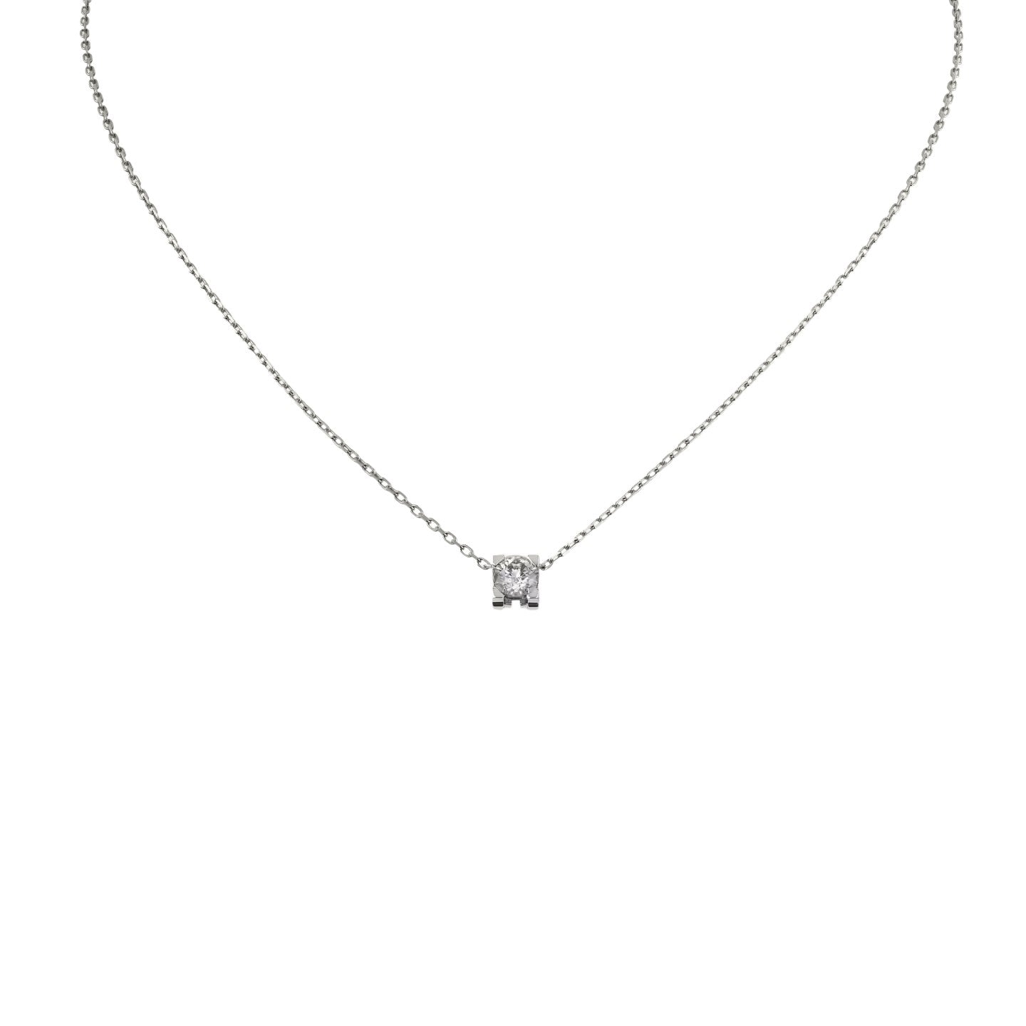 [Garvey]C DE PENDANT DIAMOND NECKLACE