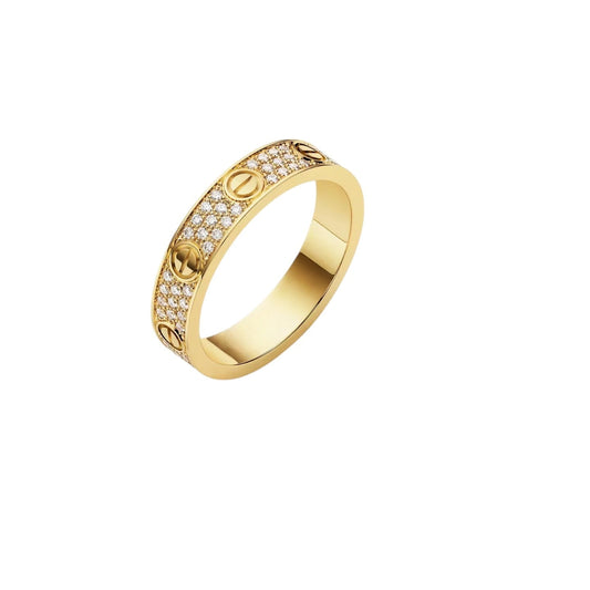 [Garvey]LOVE 4MM PAVÉ DIAMOND RING