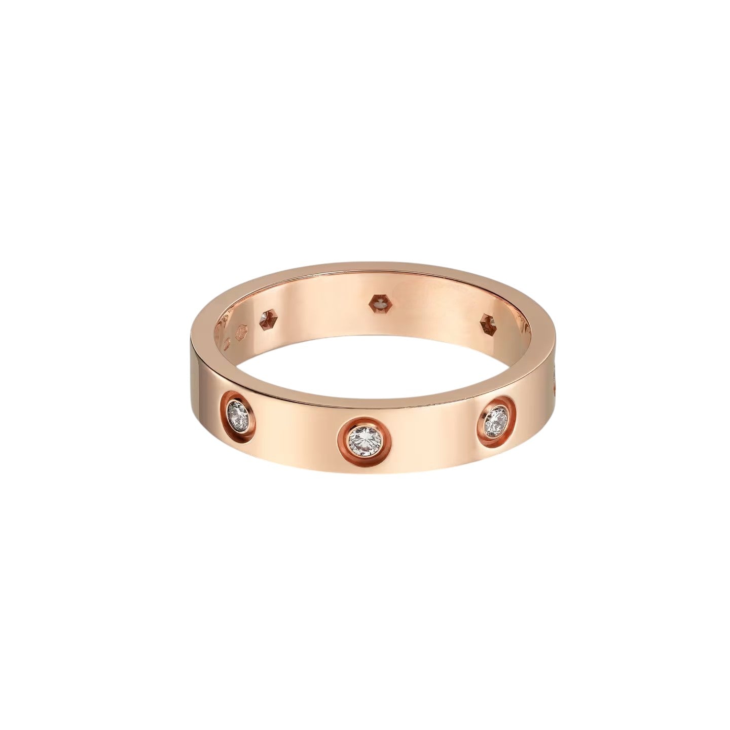 [Garvey]LOVE 4MM 8 DIAMONDS RING