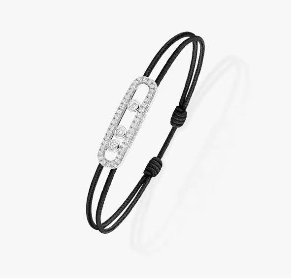 [Garvey]Messika Care(s) pink cord pav¨¦ bracelet