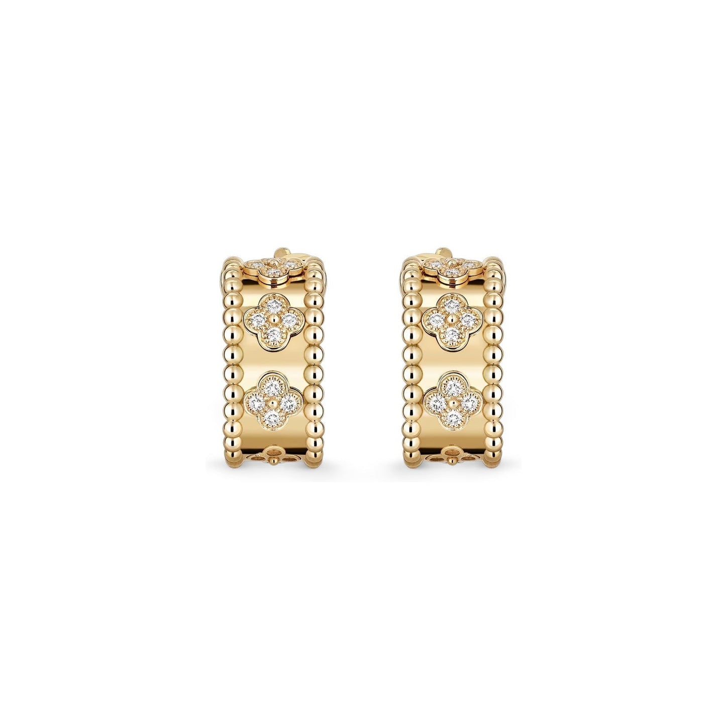[Garvey]KALEIDOSCOPE CLOVER HOOP EARRINGS