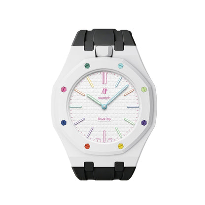 [Garvey]Royal Oak Pop Exclusive Bioceramic Case & Silicone Strap Mix Color