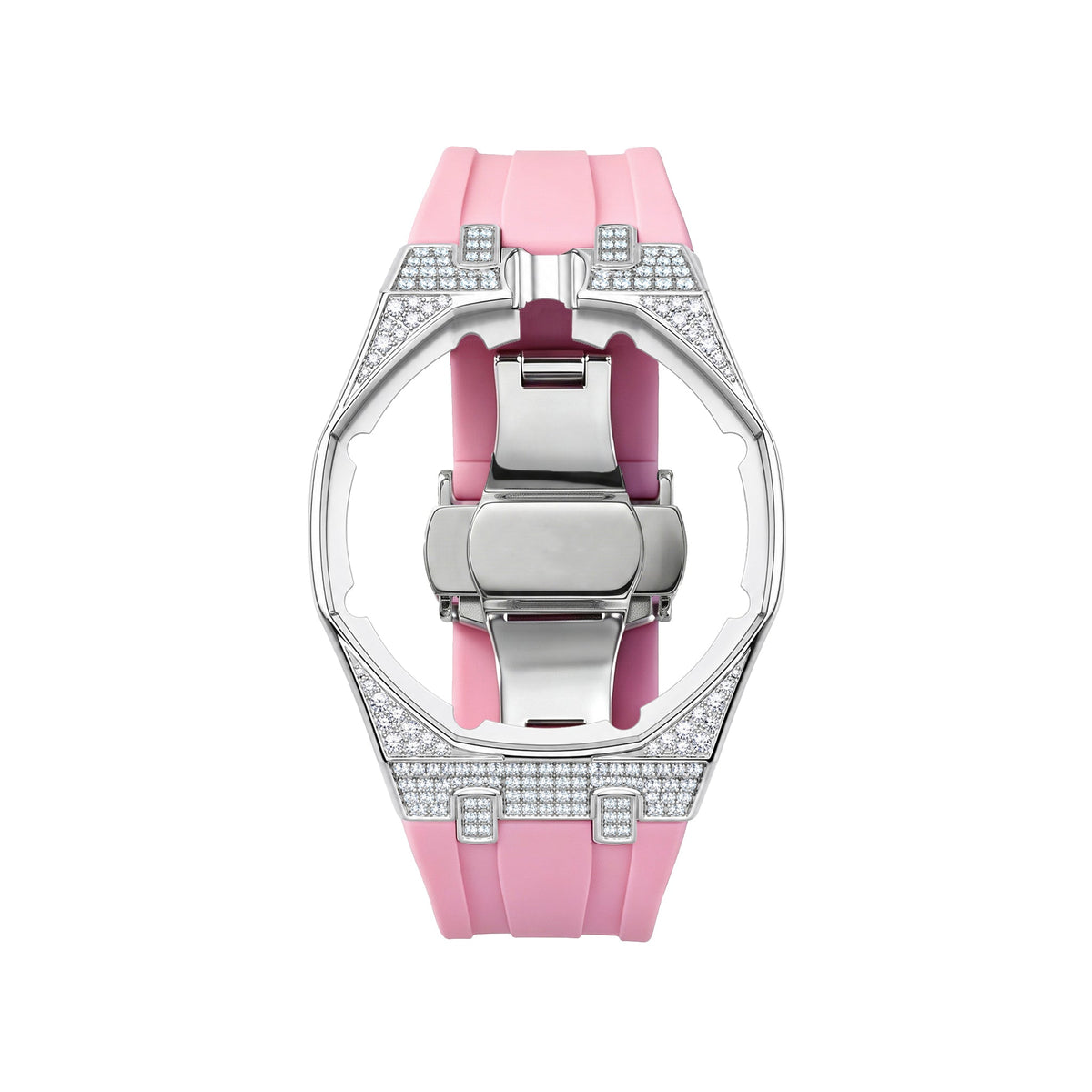 Royal Oak Pop Exclusive Steel Case With Diamond(Moissanite) & Silicone Strap