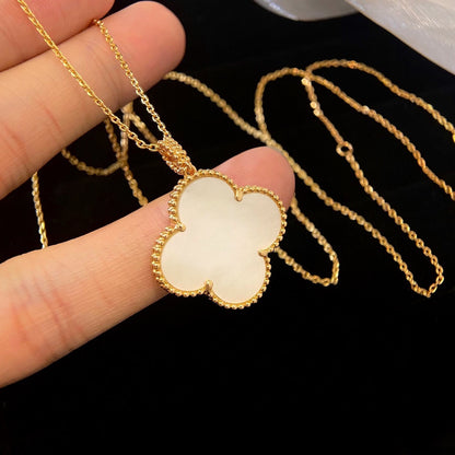 [Garvey ]CLOVER 25MM MOP LARGE PENDANT NECKLACE