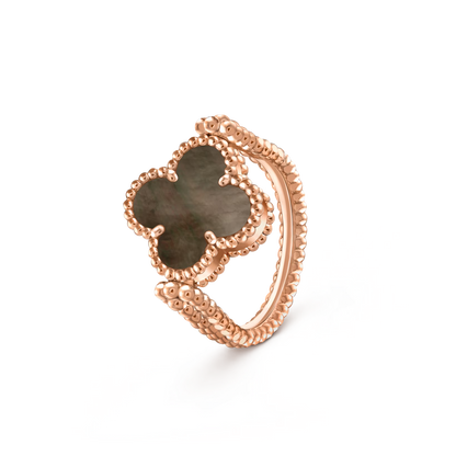 [Garvey]LUCKY CLOVER ROSE GOLD REVERSIBLE RING