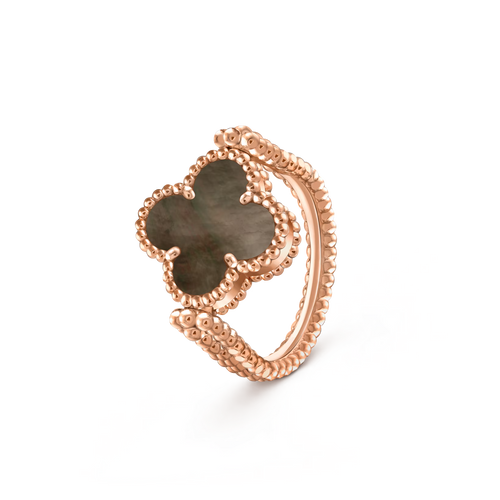 [Garvey]LUCKY CLOVER ROSE GOLD REVERSIBLE RING