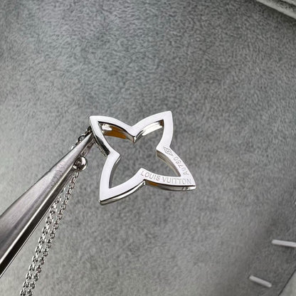 [Garvey]FOUR-LEAF CLOVER OPENWORK NECKLACE