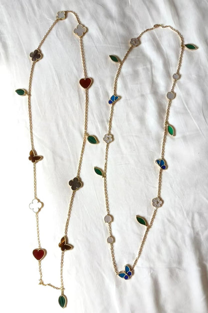 [Garvey ]LUCKY SPRING GOLD  MOTIFS  NECKLACE