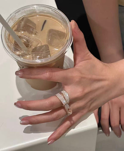 [Garvey]NEW STYLE FULL CIRCLE DOUBLE DIAMOND RING