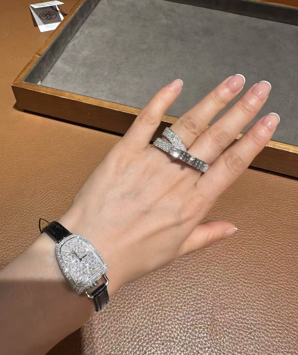 [Garvey]NEW STYLE FULL CIRCLE DOUBLE DIAMOND RING