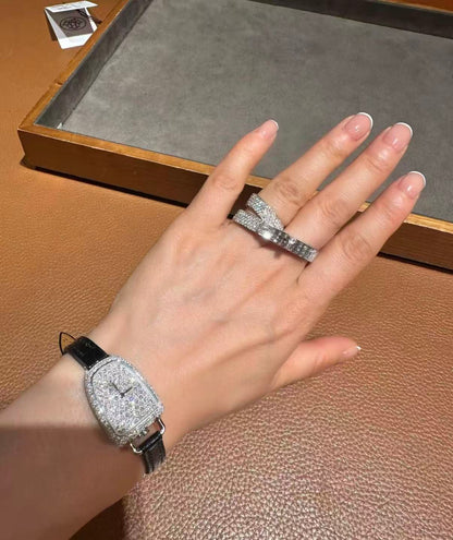 [Garvey]NEW STYLE FULL CIRCLE DOUBLE DIAMOND RING