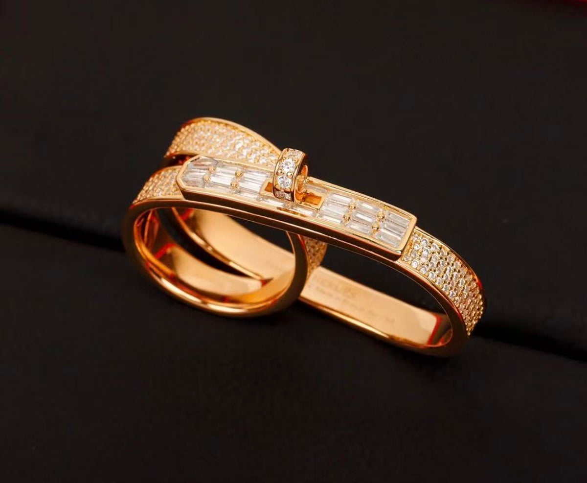 [Garvey]NEW STYLE FULL CIRCLE DOUBLE DIAMOND RING