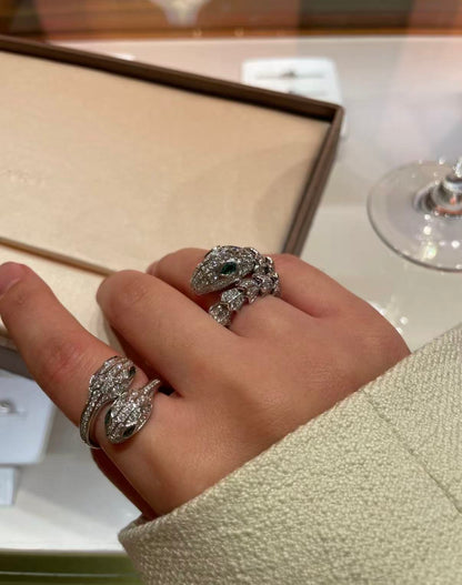 [Garvey]SERPENTI EMERALD SNAKE RING