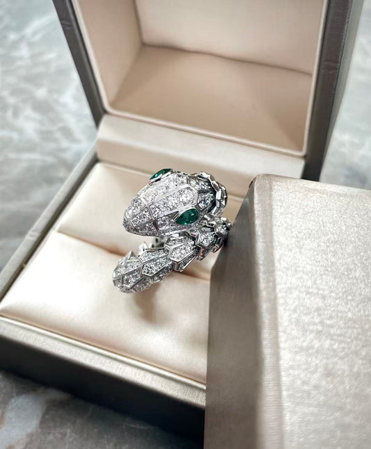 [Garvey]SERPENTI EMERALD SNAKE RING