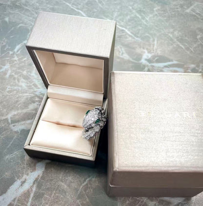 [Garvey]SERPENTI EMERALD SNAKE RING