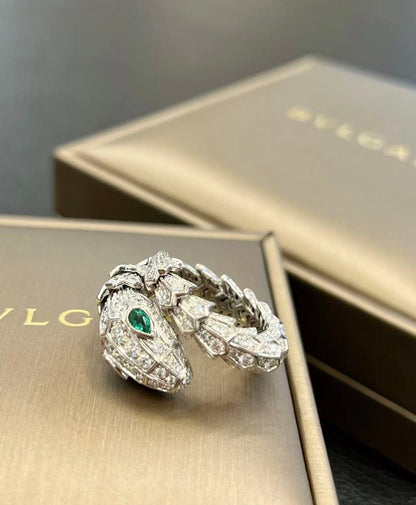 [Garvey]SERPENTI EMERALD SNAKE RING