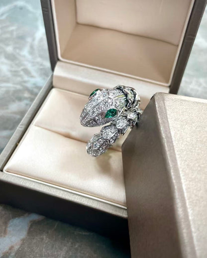 [Garvey]SERPENTI EMERALD SNAKE RING