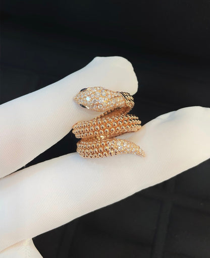 [Garvey]SERPENTI FULL DIAMOND SNAKE RING