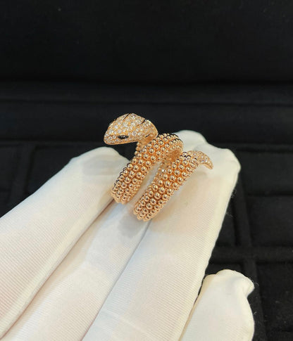 [Garvey]SERPENTI FULL DIAMOND SNAKE RING