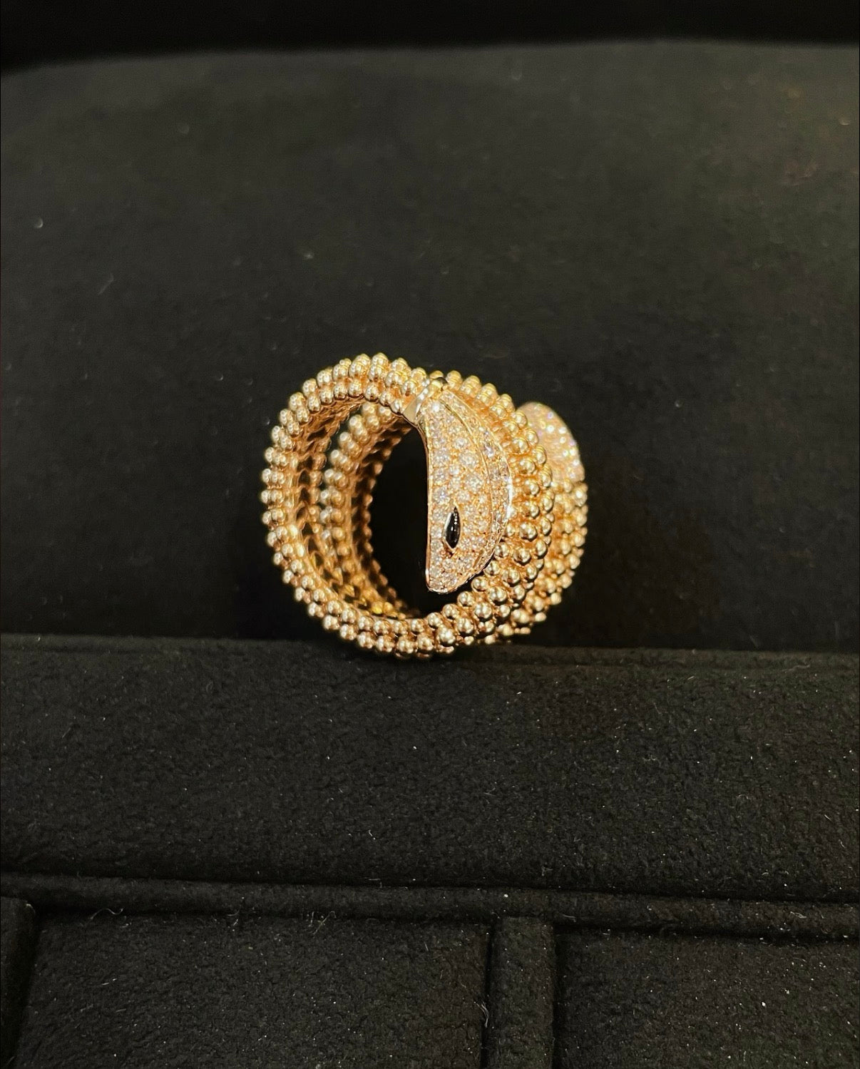 [Garvey]SERPENTI FULL DIAMOND SNAKE RING