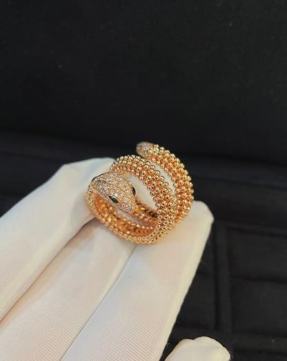 [Garvey]SERPENTI FULL DIAMOND SNAKE RING