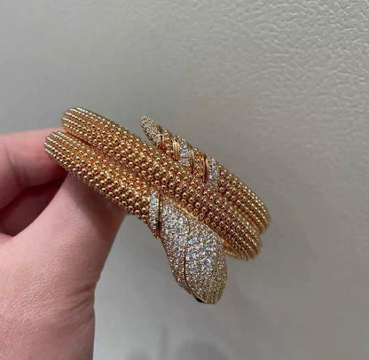 [Garvey]SERPENTI FULL DIAMOND SNAKE BRACELET