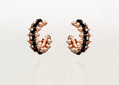 [Garvey]CLASH COLLECTION AGATE CHALCEDONY STUD EARRINGS
