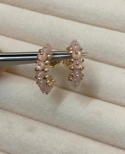 [Garvey]CLASH COLLECTION AGATE CHALCEDONY STUD EARRINGS