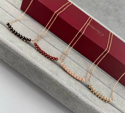 [Garvey]CLASH COLLECTION AGATE CHALCEDONY STUD NECKLACE