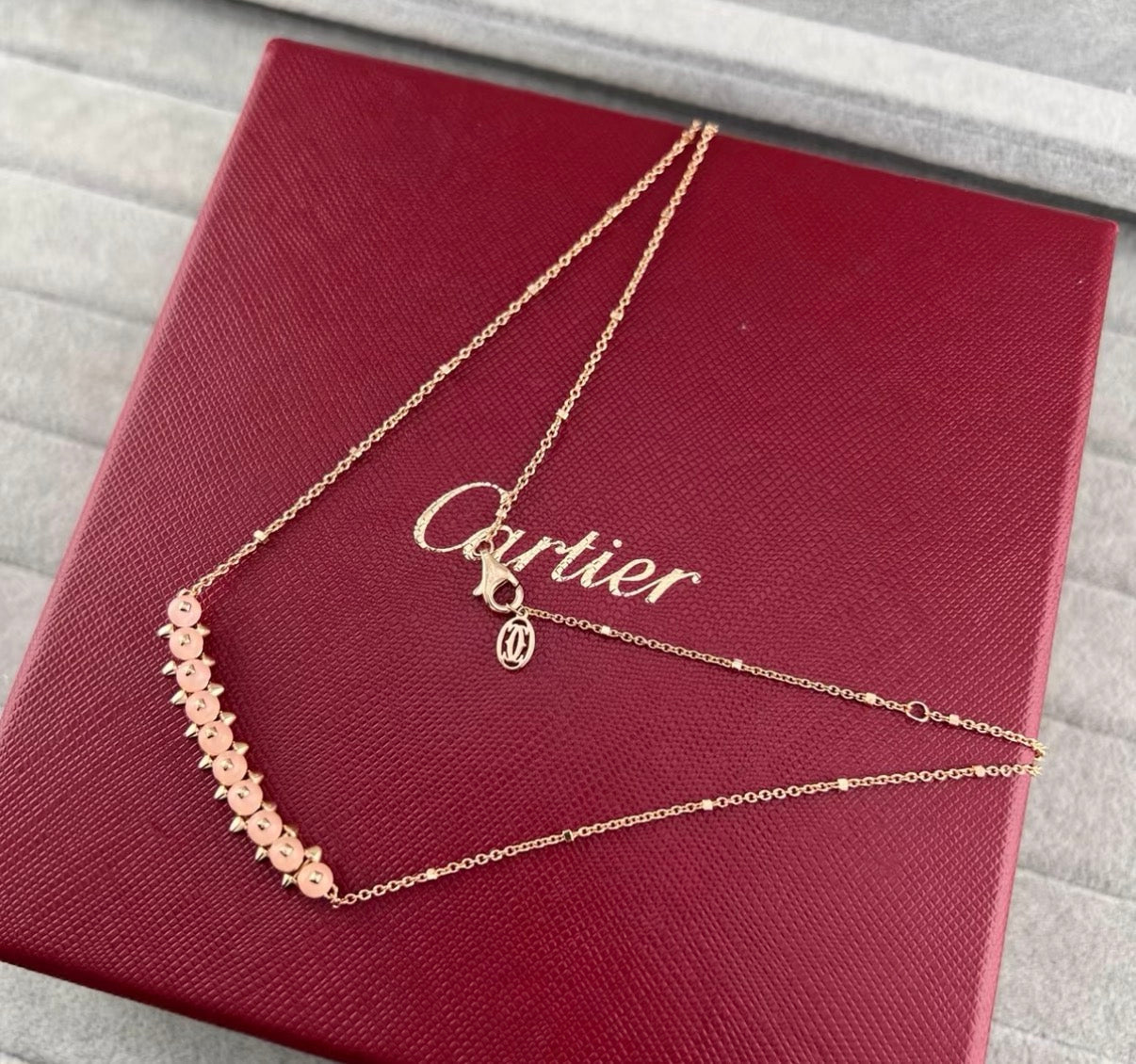 [Garvey]CLASH COLLECTION AGATE CHALCEDONY STUD NECKLACE