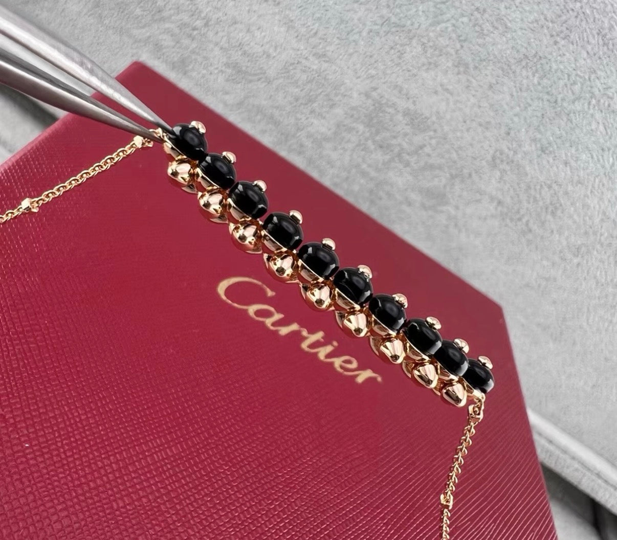 [Garvey]CLASH COLLECTION AGATE CHALCEDONY STUD NECKLACE