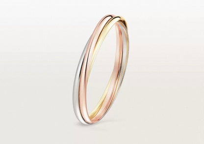 [Garvey]TRINITY COLLECTION CLASSIC THREE-COLOUR GOLD TRIPLE BAND BANGLE