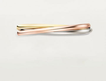 [Garvey]TRINITY COLLECTION CLASSIC THREE-COLOUR GOLD TRIPLE BAND BANGLE