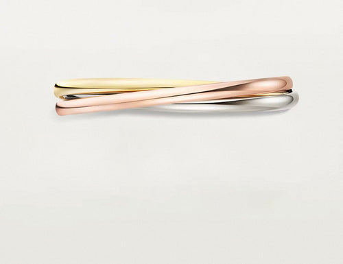 [Garvey]TRINITY COLLECTION CLASSIC THREE-COLOUR GOLD TRIPLE BAND BANGLE