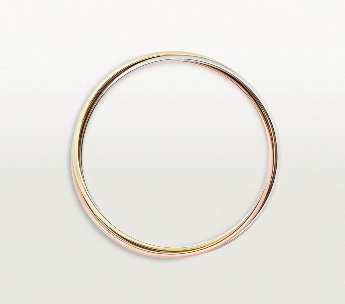 [Garvey]TRINITY COLLECTION CLASSIC THREE-COLOUR GOLD TRIPLE BAND BANGLE
