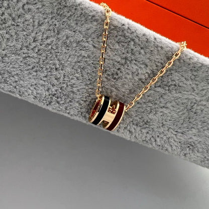 [Garvey]MINI TWO-TONE H PENDANT NECKLACE