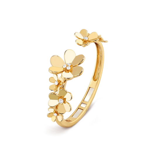 [Garvey]LUMINOUS BLOSSOM OPEN BANGLE