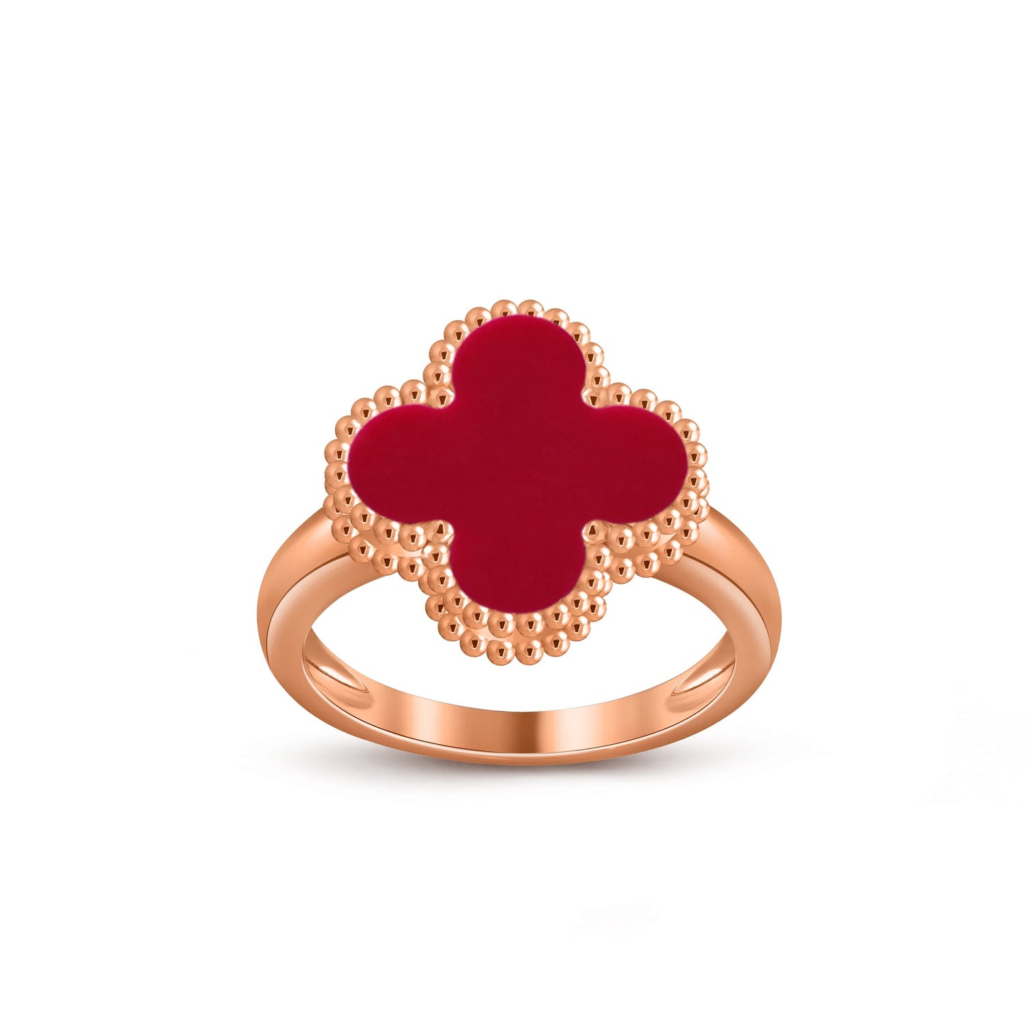 [Garvey]LUCKY CLOVER VINTAGE ROSE GOLD RING COLLECTION