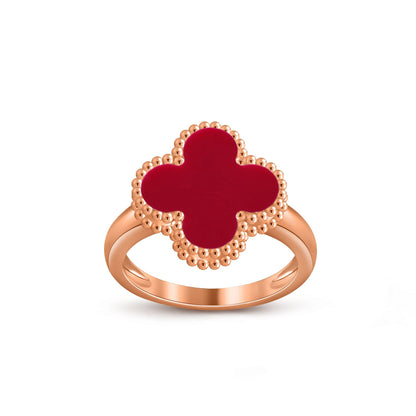 [Garvey]LUCKY CLOVER VINTAGE ROSE GOLD RING COLLECTION