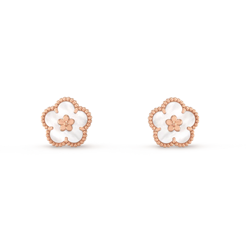 [Garvey ]LUCKY PINK GOLD WHITE MOP EARRINGS