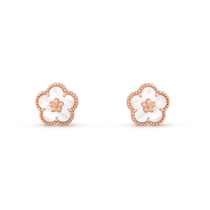[Garvey ]LUCKY PINK GOLD WHITE MOP EARRINGS