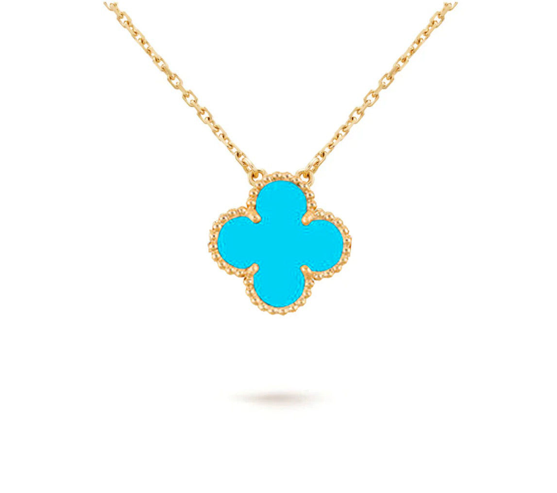 [Garvey]15MM CLOVER FLOWER PENDANT NECKLACE COLLECTION