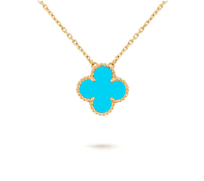 [Garvey]15MM CLOVER FLOWER PENDANT NECKLACE COLLECTION