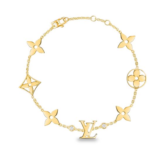 [Garvey ]STAR AND SUN 7 MOTIFS GOLD BRACELET