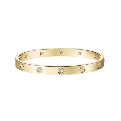 [Garvey]CLASSIC 6.1MM LOVE SINGLE-SCREW CLOSURE BANGLE - 10-DIAMOND