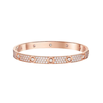 [Garvey]CLASSIC 6.1MM LOVE BANGLE - 10-DIAMOND FULL PAVÉ